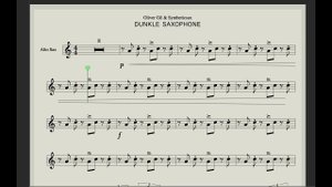 Oliver Gil & Syntheticsax - Dunkle Saxophone (sheet music for saxophone alto)