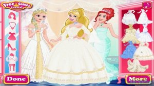 ? Disney Princess Wedding Festival (Frozen Elsa Cinderella Ariel) Dress Up Game for Girls