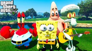 ГТА 5 МОДЫ СПАНЧ БОБ И ПАТРИК ВСТРЕТИЛИ СКВИДВАРДА SPONGEBOB ОБЗОР МОДА В GTA 5! ИГРЫ ВИДЕО MODS