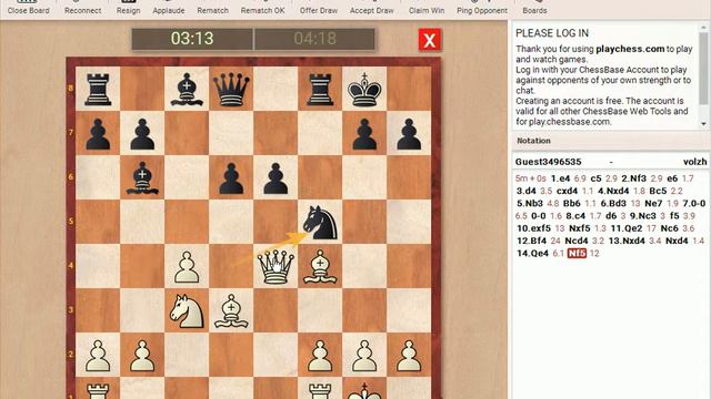 Сицилианска защита-вариант,Пейчо Пеев. смотреть онлайн