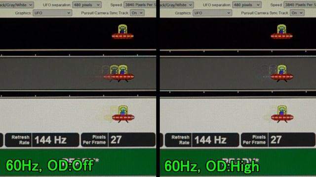 ZOWIE XL2746K 144Hz時のオーバードライブ別 応答速度 смотреть онлайн