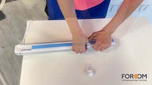 Как установить рулонные шторы INTEGRA SLIM DUO на накидные кронштейны. #жалюзи #рулонныешторы