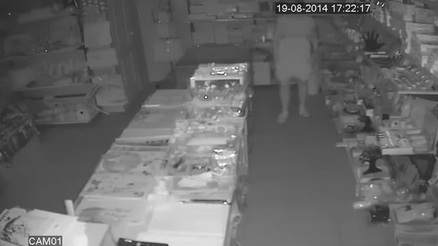 Видеонаблюдение в магазине. Ночь. "Оптимальный" комплект. смотреть онлайн