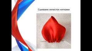 Мастер класс Брошь ко Дню России