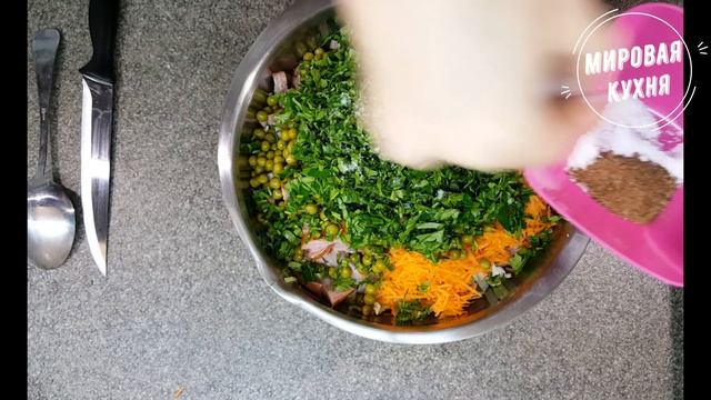 Салат Журавушка с пекинской капустой