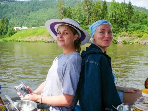 Сплав по р. Мана, поселок Большой Унгут. Первый день. 06 июля 2007 г.