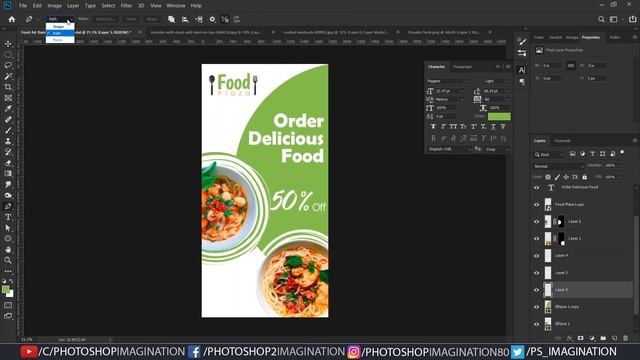 Web Banner Ads Design | Photoshop Tutorial смотреть онлайн