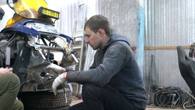 РЕМОНТ СНЕГОХОДА. СВАРКА, РЕСТАВРАЦИЯ РАМЫ И ПОДВЕСКИ. CULTURE CUSTOMS