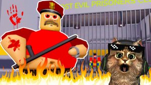 ПОБЕГ ИЗ АДСКОЙ ТЮРЬМЫ БАРРИ В РОБЛОКС  #roblox #bananaban #бананабан
