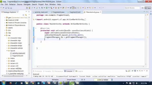 13 4 Fragments Using Java смотреть онлайн