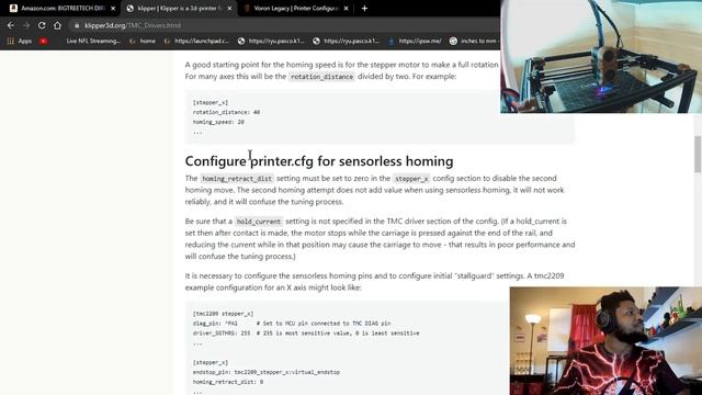 // How To Setup Up Sensorless Homing In Klipper // GoldenJaguar392