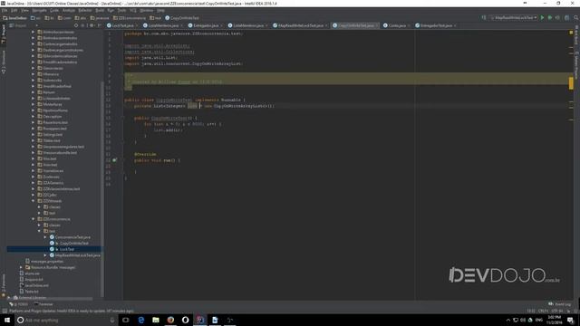 Curso Java Completo - Aula 166: Concorrência pt 05: CopyOnWriteArrayList смотреть онлайн