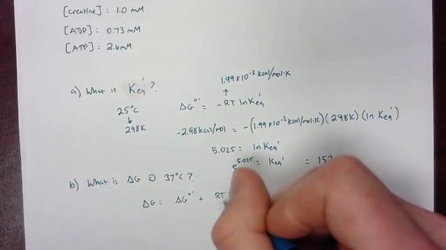 Delta G biochemistry calculation смотреть онлайн