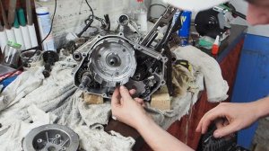 Сборка двигателя Honda XR250///Engine repair of Honda XR250