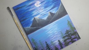#11 Как нарисовать горы / Как нарисовать пейзаж / Art K.A.G. / Акриловая живопись