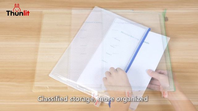 Thunlit Zipper Mesh Bag Waterproof School Supplies смотреть онлайн