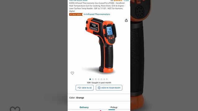37 % off KIZEN Infrared Thermometer Gun (LaserPro LP300) - Handheld Heat Temperature Gun