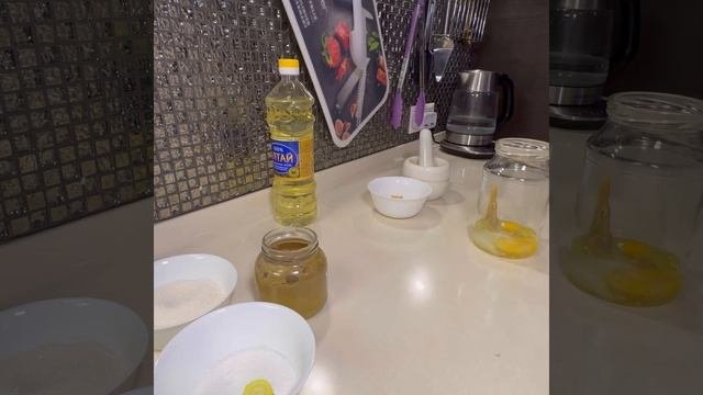 Домашний майонез с чесноком￼