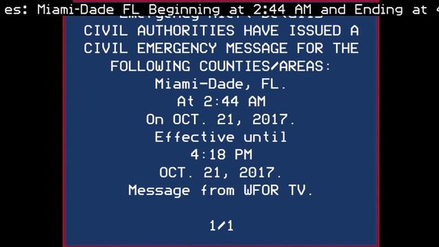 EAS scenario: Turkey Point