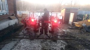 "Грабли поперечные" своими руками на мини трактор Синтай-244 (Xingtai-244)  часть 2