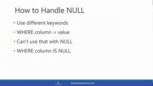 What is NULL? (Introduction to Oracle SQL)