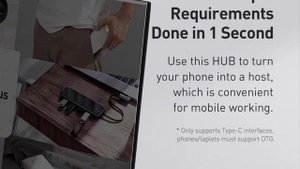 USB C HUB Type C to HDMI | 8 in 1 Type C HUB Docking Station | USB 3.0 Adapter & USB C Splitter