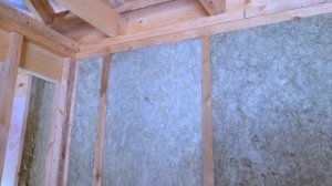 Утепление стен в каркасной бане.