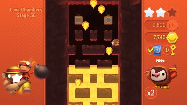 Starlit Adventures Lava Chambers Stage 56 Boss PS4