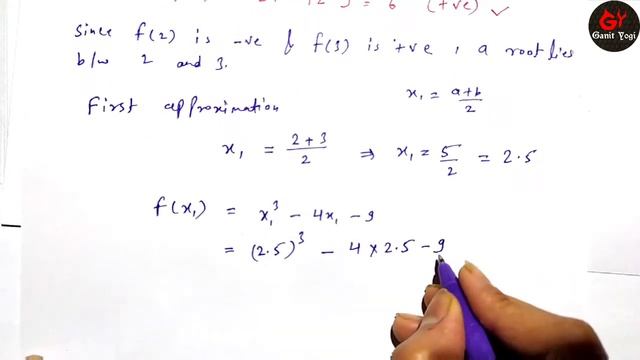 Bisection Method | Bisection Method in Hindi | x^3-4x-9=0 Bisection Method | Numerical Methods