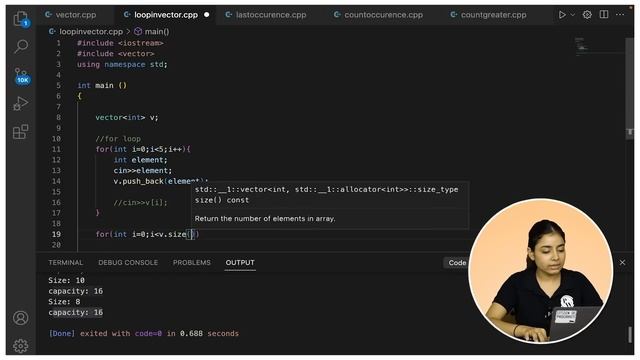 Vectors in C++ | Looping & Problem Solving | Arrays - 2 | Lecture 13 | C++ and DSA Foundation Cours