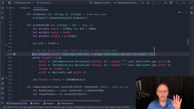Fast F#: Writing a Dictionary - Struct of Array Layout смотреть онлайн