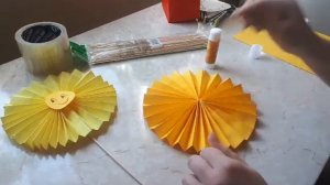 Солнышко в технике "бумагопластика"