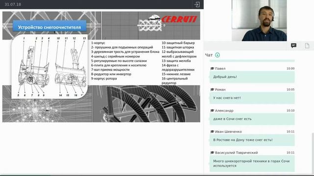 Фрезерно-роторные снегоочистители Cerruti
