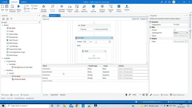 UiPath Get Sub Folder & File Details смотреть онлайн