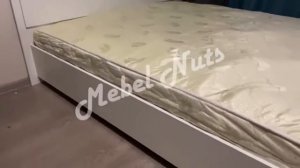 Кровать 140 на 200 фиеста белая без ящиков