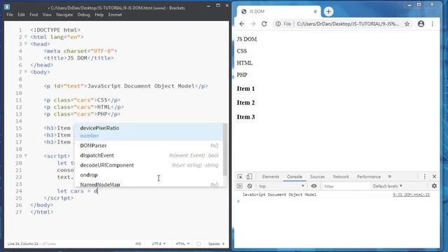 JavaScript DOM