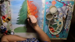 Как нарисовать рисунок(плакат) на тему "Пожарной безопасности" "Берегите лес!"/"Бережіть ліс!"