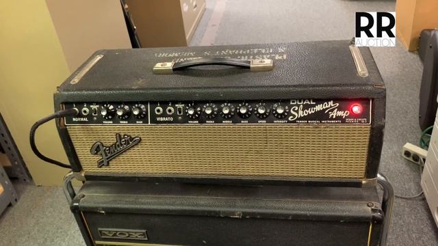 John Lennon Fender Dual Showman Amplifier Head up for sale at RR Auction смотреть онлайн