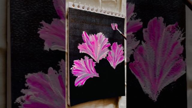 How to make flowers with poster colours #quickdrawing #art #drawing #shortvideo #viral