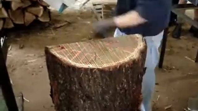 Колка дуба для бочковой клепки смотреть онлайн