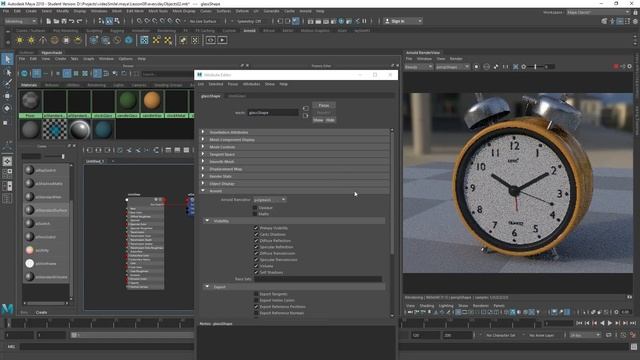 Maya для начинающих - Универсальный материал ai Standart Surface | Урок 8