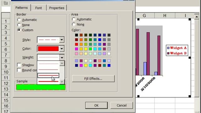 Format the Area and Legend of a Chart in Excel - Walkthrough смотреть онлайн