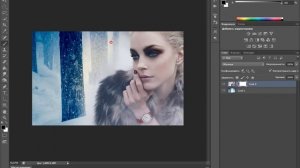 изменить фон с помощью слой маски фотошоп cs6