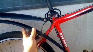 Установка новой камеры и заднего крыла Trix на Stels navigator 600!