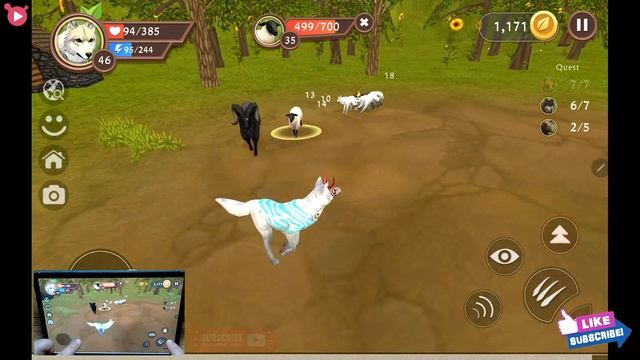 WildCraft Animal Sim Online 3D #32 LV 46 Wild Wolf Pet Simulator Games Android ios Gameplay смотреть онлайн