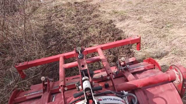 японский минитрактор по целине с фрезой смотреть онлайн