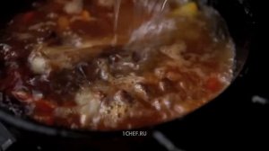 Коурма шурпа жареная (kovurma shorva)