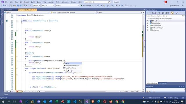 .Net Core 5.0 ile Emlak Sitesi -  ReCaptcha Doğrulamasının Yapılması
