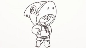 Как нарисовать Леона из brawl stars