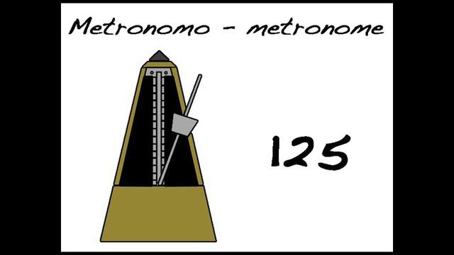 Metronome 125 bpm - Metrónomo 125 bpm смотреть онлайн